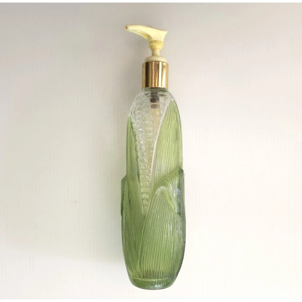 Vintage Avon Golden Harvest Corn on the Cob Soap or Lotion Glass Bottle